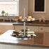 Chef Buddy 2-Tier Round Glass Dessert Tower Display Stand