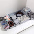 8pcs Drawer Organizers, Grey Separators and Storage Box, Foldable Drawer Dividers for Tool Containers, Toy Basket