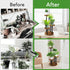 4 AUGOSTA Tier Corner Plant Stand, Tall Metal Wood Plant Shelf Holder for Indoor, Outdoor Display Rack Flower Pot Stand