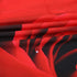 LIVILAN Red Shower Curtain for Bathroom, Black and Red Rose Shower Curtain with Hooks, 72" W x 84" H