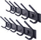WEBI Coat Rack Wall Mounted - 5 Heavy Duty Metal Hooks for Hanging Coats, 2 Packs
