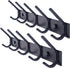 WEBI Coat Rack Wall Mounted - 5 Heavy Duty Metal Hooks for Hanging Coats, 2 Packs