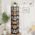 '-7 Closet Vertical Tall Shoe Rack Organizer for Entryway Tier Free Standing Slim Narrow Bamboo Wood Corner Stackable