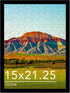 Wood 15x21.25 Puzzle Frame Black for Wall Hanging, 15 x 21.25 Picture