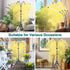 yentbokj 15-63 inches 4/8/12H Grow Lights for Indoor Plants Yellow Light with Adjustable Tripod Stand Plant Light