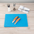 Restaurantware RW Base Cutting Board, 18 x 12 Inch, Color Coded Chopping Board, Blue Plastic, No Scratch, Dishwashable