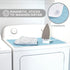 HOLDN’ STORAGE Ironing Mat, Magnetic Laundry Mat, 28.25” x 19”, Blue, Quilted, Washer and Dryer Countertop