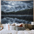 JAWO Landscape Tapestry Wall Hanging, Lake with Mountain Forest Scenic, 71X60 Inches Polyester Fabric