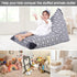 Jorbest Stuffed Animal Storage Bean Bag Chair for Kids and Adults, Stuffed Animal Bean Bag, Premium Canvas Stuffie Seat - COVER ONLY (Grey with White Arrows 200L/52 Gal) by Jorbest