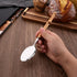 8-Piece Natural Bamboo Dinner Spoon Set, Stainless Steel Spoons with Bamboo Handle, Mirror Polished for Home Kitchen
