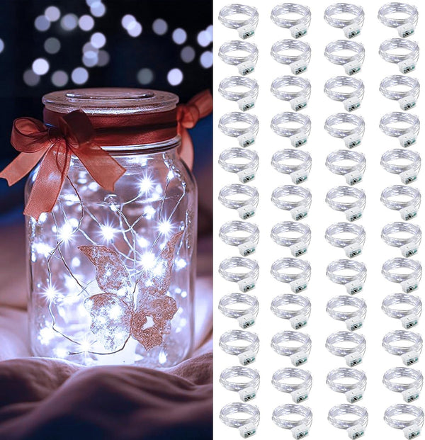 AIKEI 48 Pack LED Fairy Lights Battery Operated, Fairy String Lights Waterproof