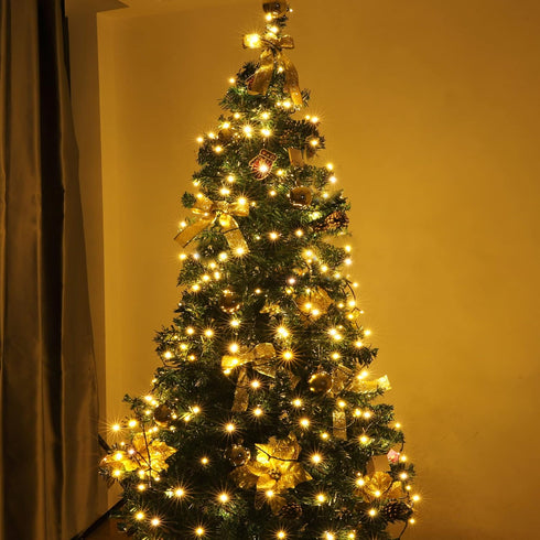PMS 100-1000 8 300 LED Christmas Lights, Low Voltage Fairy String Lights with Modes, Ideal for Xmax Tree, Garden, Home