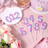 BOXOB 3) Cat Themed Birthday Number Candle, Cartoon Dollhouse Kitten Birthday Decorations Kitty Cat Numeral Cupcake