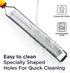 Deiss PRO Citrus Lemon Zester & Cheese Grater - Razor-Sharp Stainless Steel Blade, Dishwasher Safe