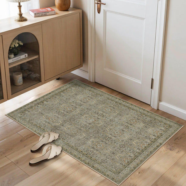 Rugxara Entryway Rug Door Mat, Washable Samll 2x3 Rug, Boho Front Door
