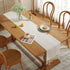 36 Inches 36" Wracra Rustic Hemstitch Table Runner, Linen Farmhouse Table Runners Long with Tassels for Dining Kitchen