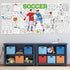 Soccer Giant Coloring Poster Football Large Versatile Activity Drawing Paper Coloring Tablecloth DIY Sport Theme Game