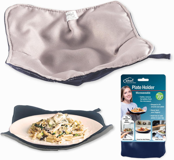 Jokari Microwave Plate Holder Cozy, Heat Resistant Microwave Safe Caddy for Hot Dishes and Leftovers