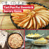 Tart Pan 9 Inch Removable Bottom, Carbon Steel Quiche Pan, Non-Stick, Dishwasher Safe for Baking Tarts