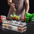 Set, 4 Acrylic Seasoning Box Piece Clear Premium Quality Storage Rack Spice Pots Condiment Jars for Salt Sugar Cruet