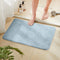 TECHMILLY Fluffy Tufting Bathroom Rug Mat - 36x24 Absorbent Thick Non-Slip Microfiber Mats, Quick Dry Machine Washable