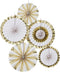 Ginger Ray Gold Foiled Pin Wheel Fan - Baby Shower Celebration Decorations 5 Pack