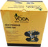 VODA 4-Blade Heat Powered Stove Fan for Wood Burner, Increases Warm Air by 80%