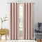 Sun Zero Soho Blackout Energy Efficient Grommet Curtain Single Panel, 54" x 63", Blush Pink