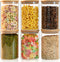 Glass Food Storage Jars 6-Pack 37oz, Clear Canisters with Bamboo Lid, Airtight for Tea, Coffee, Flour, Sugar, Spice