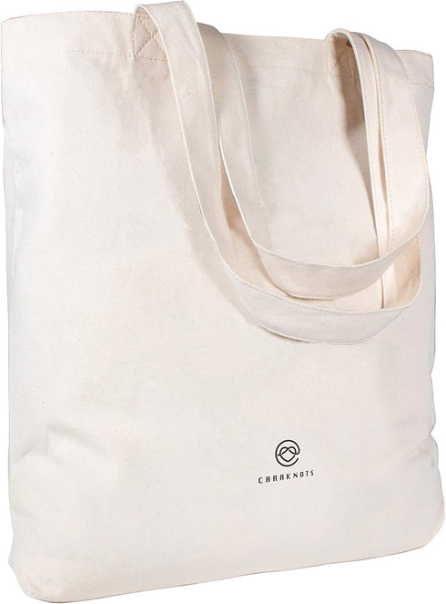 CARAKNOTS Teacher Appreciation Tote Bag for Women, Canvas Shoulder Bag with Pocket