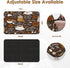 Coffee Mat for Countertops, 2 Pcs Retro Vintage Brown Dish Drying Mat for Kitchen Coffee Bar, Fits Under Espresso