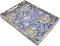 Rectangle Plastic Serving Tray with Handles, Elegant Decorative Tray for Coffee Table,