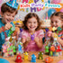 HOZUZER 32 Packs Squishy Toys Kids Party Favors - Popping Eyes Animal Keychains, Fidget Toys Bulk for Kids Birthday