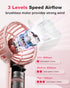 Handheld Mini Portable Fan, USB Rechargeable Battery Fan, 3 Speeds Personal Cooling Fan for Travel, Indoor Outdoor -
