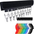 Hat Rack for Baseball Caps - Organizer Holder for Hanger & Room Closet Display, 2 Pack with 10 Hat Storage Clips (Black)