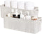 StorageWorks Narrow Storage Bins, Small Organizing Baskets, Long Fabric Storage Basket with Handles, Gray and White