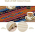 DDCBNS 13 70 Inch Aztec Table Runner,Ethnic Tribal Geometry Pattern Rustic Style Table Runner for Coffee Table Dining