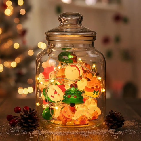 9.8FT 20 8 2025 LOLStar Christmas String Lights Decorations, LED Christmas Fairy Lights, Battery Operated (Not