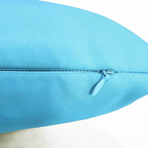 20x20 Pack 2 VAKADO Outdoor Waterproof Throw Pillow Covers Decorative Sky Blue Outside Patio Furniture Cushion Cases