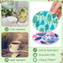12 12 Potchen Pcs Flower Coasters Color Your Own Coaster Ceramic DIY Kits for Adults Absorbent Spring Floral Drink