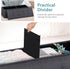 43 Inches 15" 43" 15" LEMY Folding Ottoman Storage Bench, Foot Rest Stool with Wooden Divider&Large Storage Space