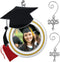 Graduation Christmas Photo Ornament - Dated Charms for 2025 & 2026 - Graduation Hat Design with Storage Bag