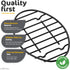 GOURMEX Black Oval Oven Roasting Rack, Non-Stick Coating, PTFE Free, Dishwasher Safe, 6 x 9 Inch