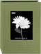 Pioneer Photo DA-57CBF/SG Frame Cover Album for 5x7-Inch Prints, Sage Green Fabric, 24-Pocket