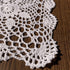 Dcor,15inches(40cm) Hsvanyr White Nightstand Cover Handmade Crochet Lace Table Cloth Doilies Dining Room Mats Table