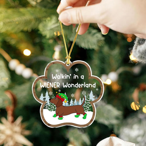 2025 Dachshund Christmas Ornament Dachshund Gifts for Women, Wiener Dog Ornament for Christmas Tree, Cute Sausage Dog