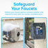 5.5" 6.5" 5.0" (Pack 2, Cold Front Product Metal Faucet Cover - Pet Proof Outdoor Faucet Covers - Hose Bib Covers