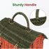 KOLWOVEN Rattan Storage Basket with Lid - Mouse in a Box - Small Doll House - Decorative Hand Woven Shelf Organizer