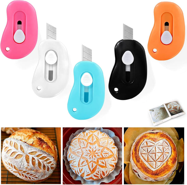 XANGNIER Bread Lame Dough Scoring Tool,5 Pack Sourdough Scoring Tools,Bread Dough Cutter