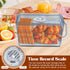 2 Counter, Gifhomfix PCS Bread Box for Homemade Bread Airtight Bread Boxes for Kitchen Time Recording Bread Storage